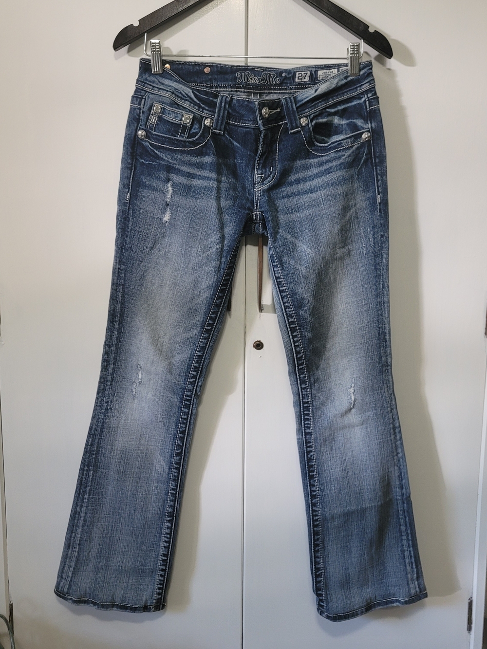Miss Me Women's Faded Blue Bootcut Jeans